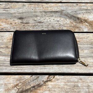 APC Leather Zip Wallet